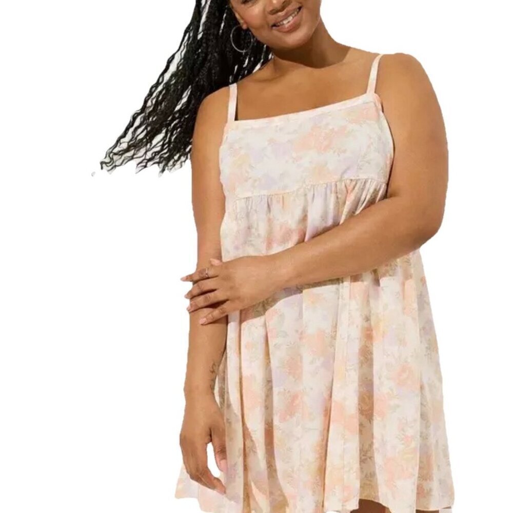 Torrid Mini Challis Sleeveless Short Dress Babydoll Fairy Size 2X